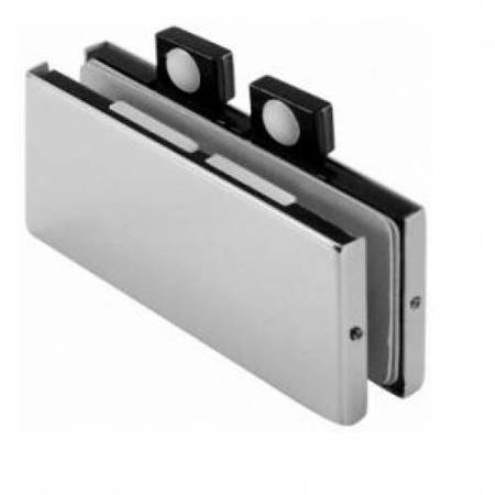 Frameless Connector of two Panels with a Bumper / Satin